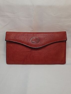 Vintage Buxton Heiress Leather Organizer Clutch Wallet